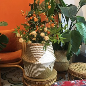 Woven Seagrass Belly Basket